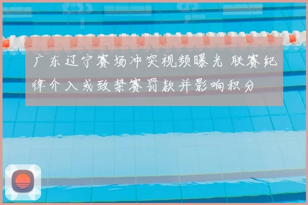 广东辽宁赛场冲突视频曝光 联赛纪律介入或致禁赛罚款并影响积分